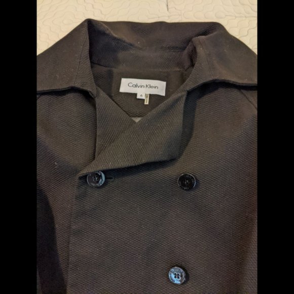 Calvin Klein 2 Piece Women's Skirt Suit Black Belted Size 6 #284 - Picture 5 of 11